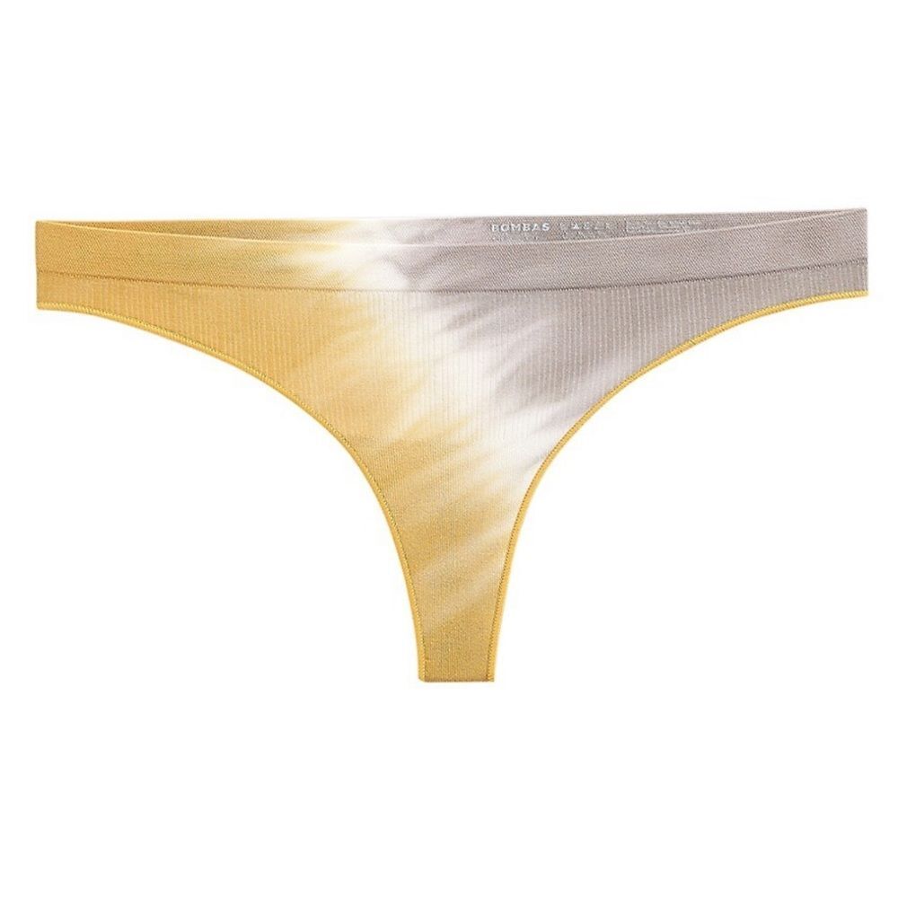 Bombas Tie-Dye Seamless Thong in Golden Clay Sz‎ L